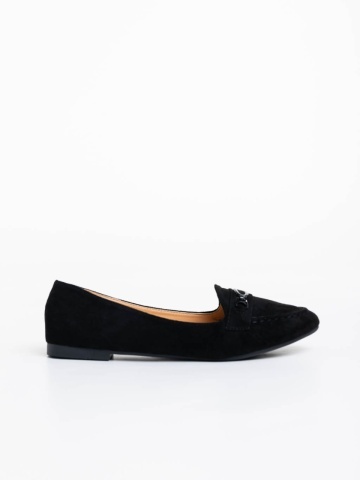 Mocasini dama negri din material textil Ritanya - Img 2