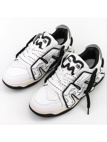 Pantofi sport barbati albi din material textil Harlow