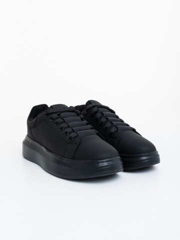 Pantofi sport barbati negri din piele ecologica Wilder - Img 2