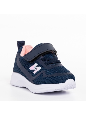 Pantofi sport copii albastri cu roz din material textil Vanilla