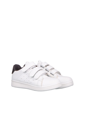 Pantofi sport copii Lamy albi cu negru