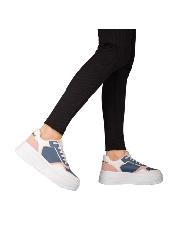 Pantofi sport dama albastri din piele ecologica Medar