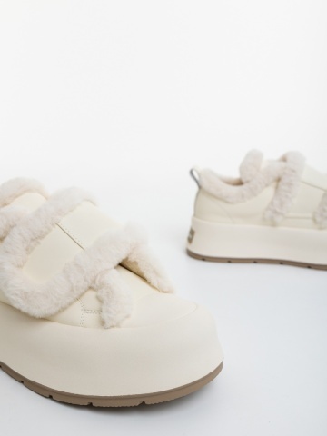 Pantofi sport dama bej din piele ecologica Grysha - Img 5