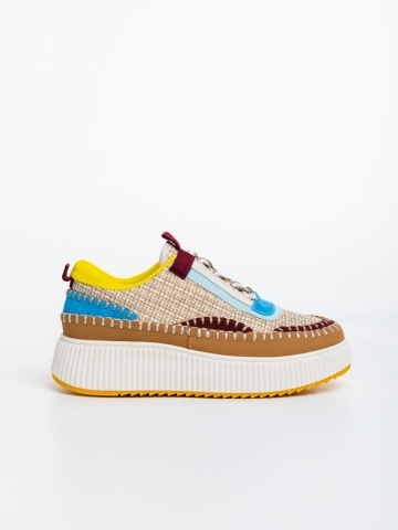 Pantofi sport dama camel din material textil Josalyn - Img 4