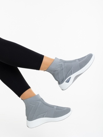 Pantofi sport dama gri din material textil Astera