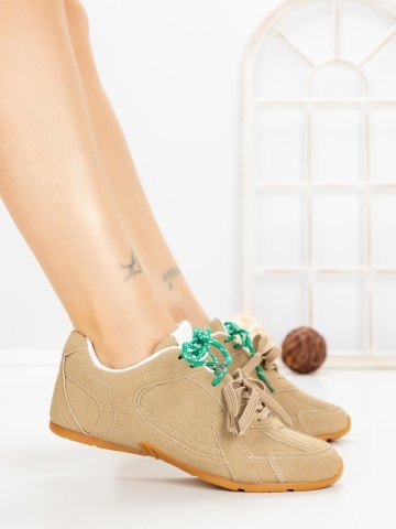 Pantofi sport dama kaki din material textil Lumoria - Img 3