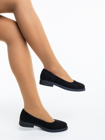 Balerini dama negri din material textil Akara