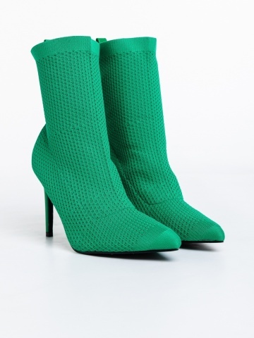 Botine dama verzi din material textil Zemfira - Img 4