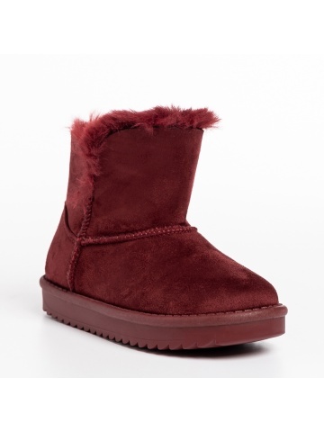 Cizme copii rosii din material textil Sigrid