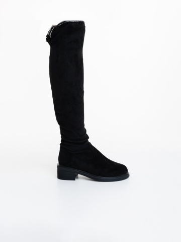 Cizme dama negre din material textil Taiga - Img 4