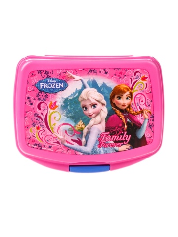 Geanta frigorifica Frozen cu cutie sandwich si sticla apa, roz