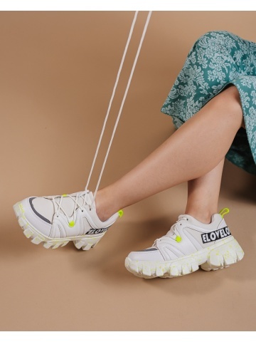 Pantofi sport dama Magdalen albi
