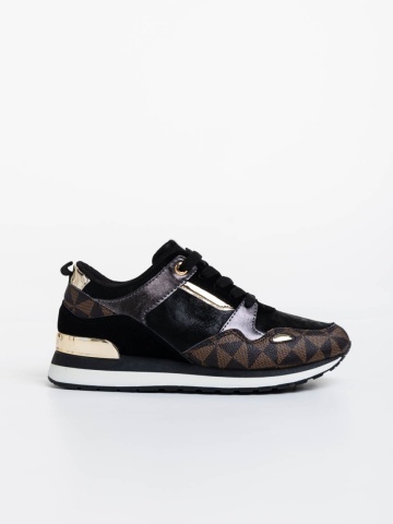 Pantofi sport dama negri din piele ecologica Josalind - Img 4
