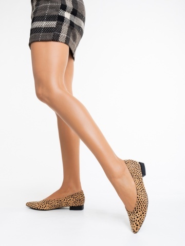 Balerini dama leopard din material textil Ilinka - Img 6