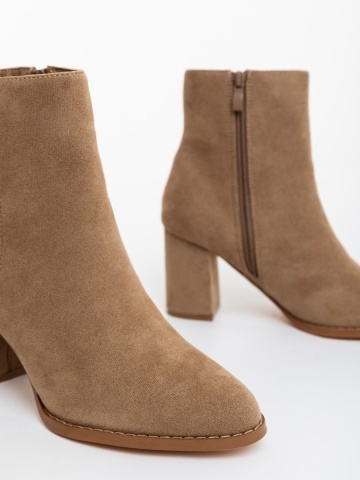 Botine dama bej din material textil Eleonora - Img 5
