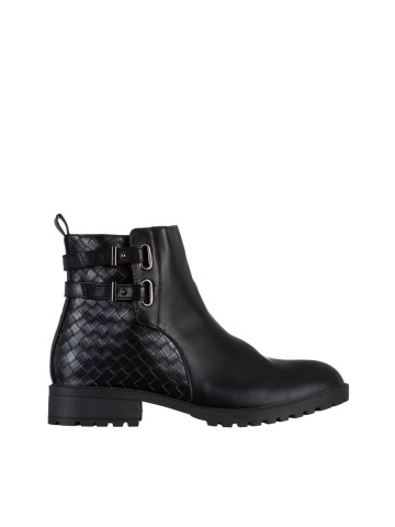 Botine dama negre din piele ecologica Alandra - Img 4