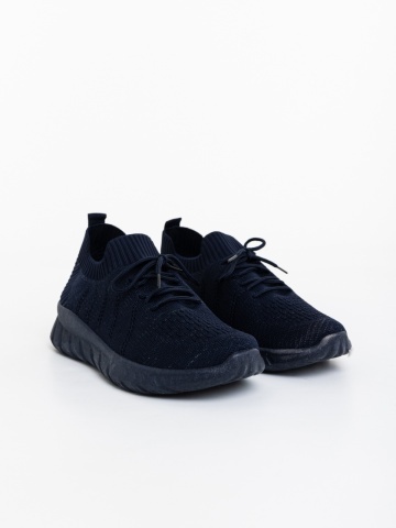 Pantofi sport barbati albastri din material textil Andreo - Img 2