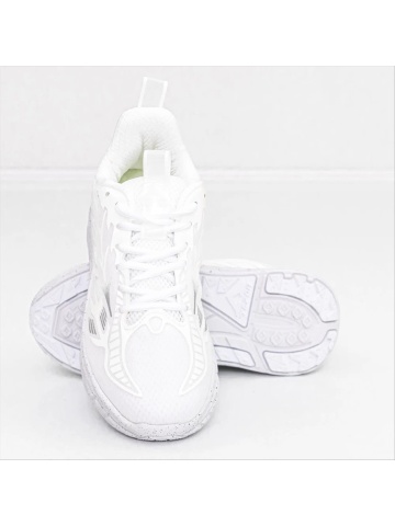 Pantofi sport barbati albi din piele ecologica si material textil Davidi - Img 4
