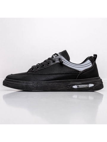 Pantofi sport barbati negri din piele ecologica Belron - Img 6