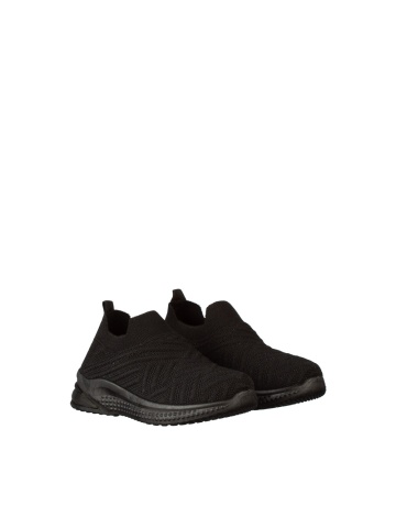 Pantofi sport copii negri din material textil Doston