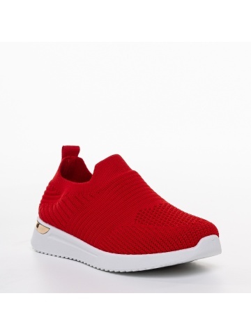 Pantofi sport copii rosii din material textil Avery