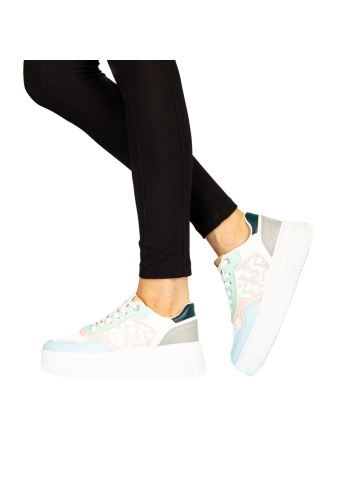 Pantofi sport dama Asiona roz cu bleu