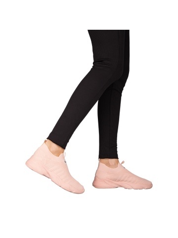 Pantofi sport dama roz din material textil Flove