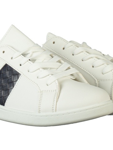 Pantofi sport dama Sezia albi cu albastru - Img 2