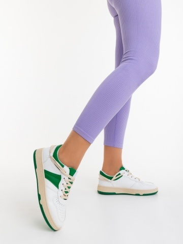 Pantofi sport dama verzi din piele ecologica Petty - Img 7