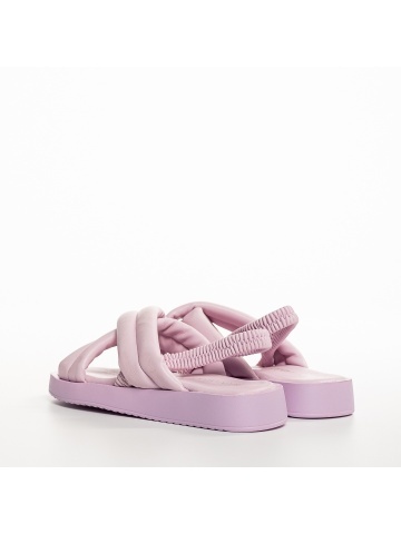 Sandale copii mov din material textil Shane - Img 3