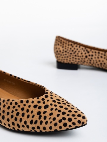 Balerini dama leopard din material textil Ilinka - Img 5