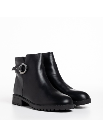 Botine dama negre din piele ecologica Belmira