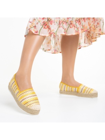 Espadrile dama Amilla galbene - Img 2