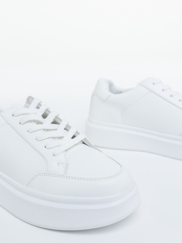 Mocasini barbati albi din piele ecologica Atticus - Img 3