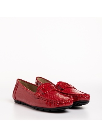 Mocasini dama rosii din piele ecologica Terrance - Img 2