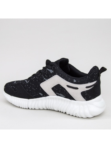 Pantofi sport barbati negri din material textil Logran - Img 4