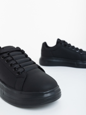 Pantofi sport barbati negri din piele ecologica Wilder - Img 3