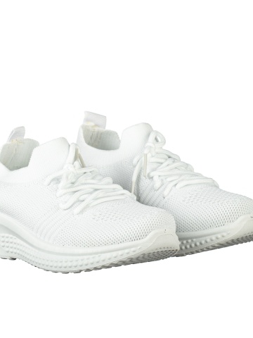 Pantofi sport copii albi din material textil Fantase - Img 2