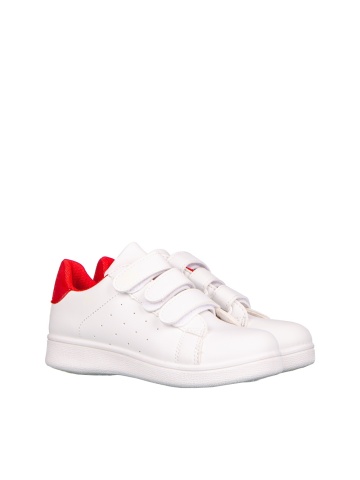 Pantofi sport copii Lamy albi cu rosu