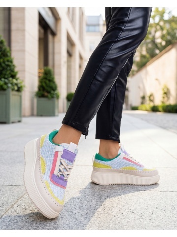 Pantofi sport dama albastri din material textil Josalyn