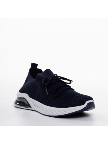 Pantofi sport dama albastri din material textil Kyla
