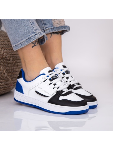 Pantofi sport dama albastri din piele ecologica Canren - Img 2