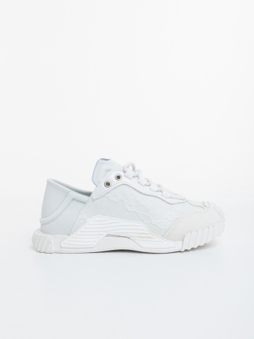 Pantofi sport dama albi din material textil Galeana - Img 4