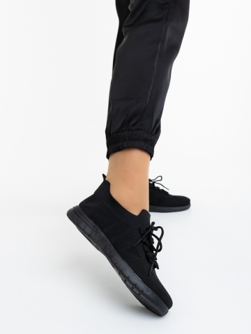 Pantofi sport dama negri din material textil Yadaya