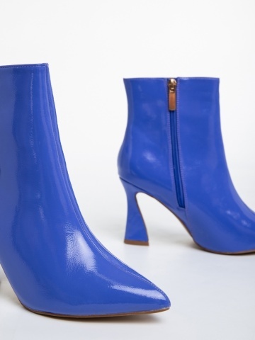 Botine dama mov din piele ecologica lacuita Deianira - Img 5