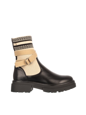 Cizme dama Jarilla negre cu beige - Img 3