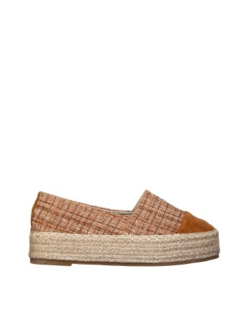 Espadrile dama camel din material textil Vienna - Img 6
