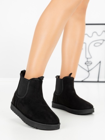 Ghete ug dama negre din material textil Forena