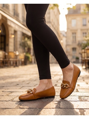 Mocasini dama Corilla camel