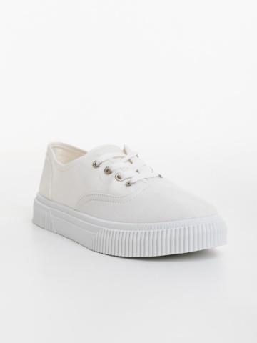 Pantofi sport barbati albi din material textil Macario - Img 4